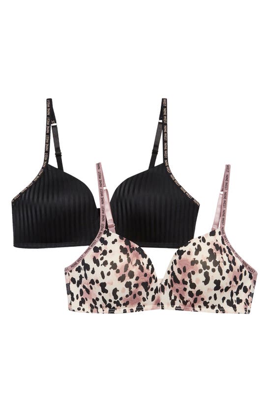 Nine West Wire Free T-shirt Bra In Misty Cheetah