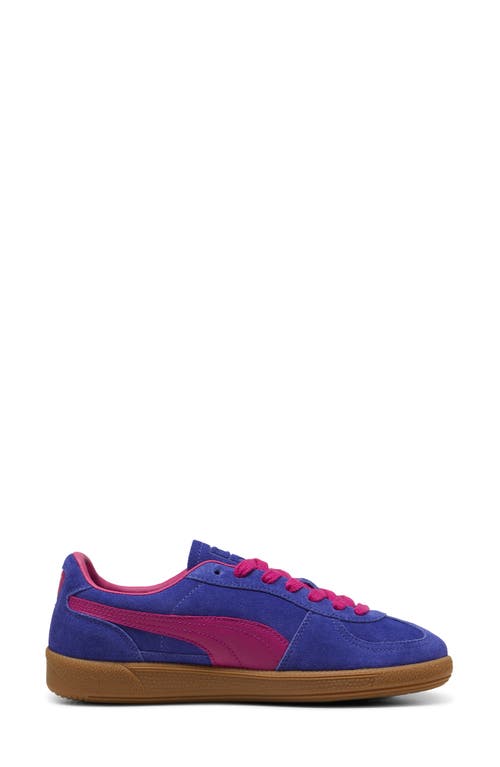 Shop Puma Palermo Leather Sneaker In Lapis Lazuli-magenta Gleam-gum