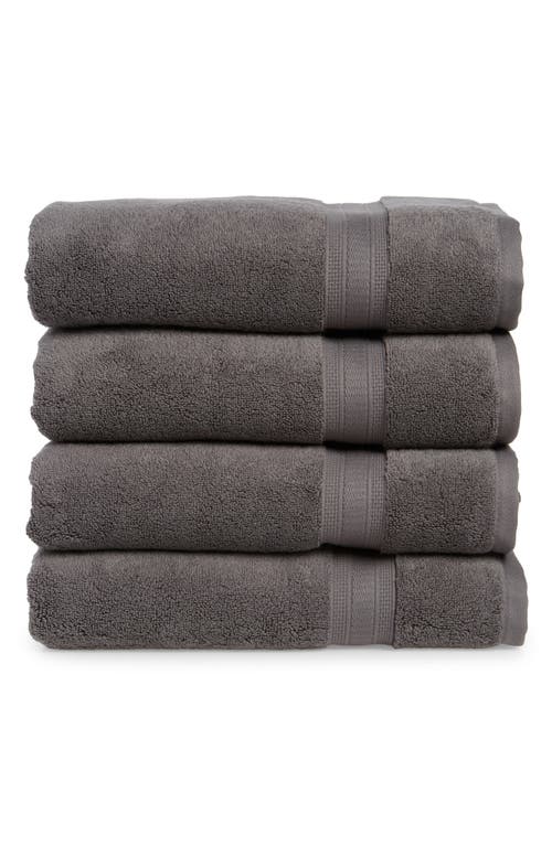 Shop Nordstrom Rack 4-pack Cotton Bath Towels In Grey Pearl