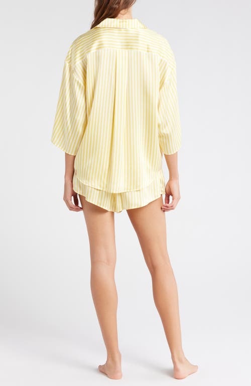 LUNYA LUNYA WASHABLE SILK BUTTON-UP SHORT PAJAMAS 