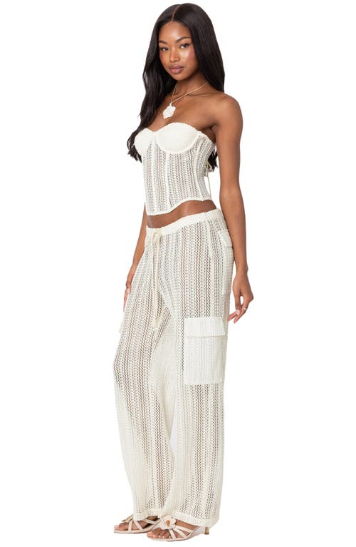 EDIKTED EDIKTED INES OPEN STITCH CORSET TOP