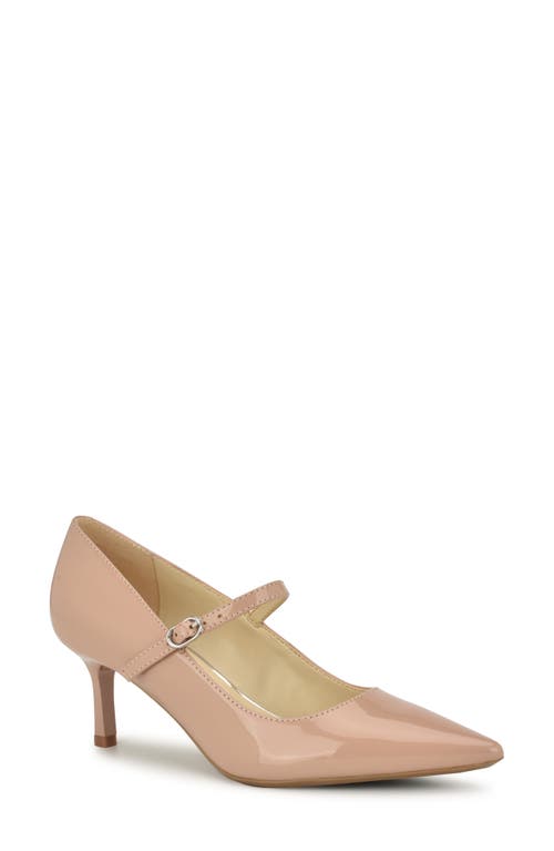 Shop Nine West Hadey Pointed Toe Mary Jane Pump In Light Natural