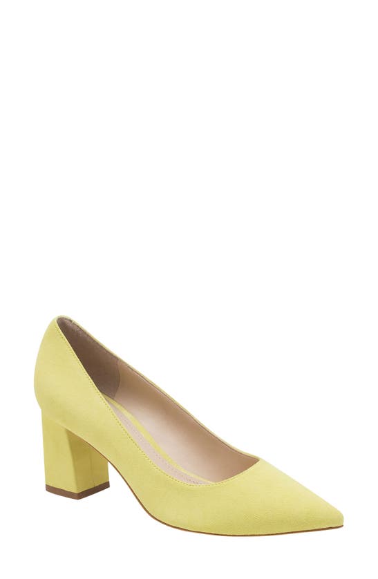 Marc Fisher Ltd Zala Block Heel Pump In Yellow 02