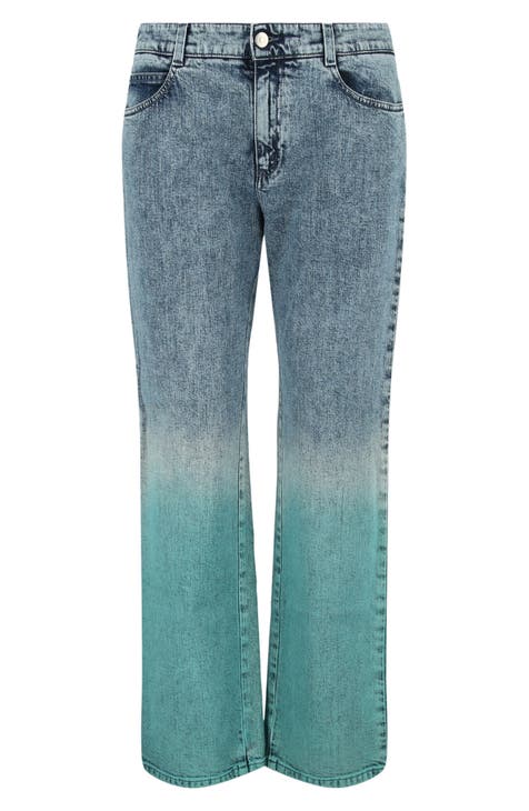 Stella McCartney Tie-Dye Workwear Wide Leg Jeans