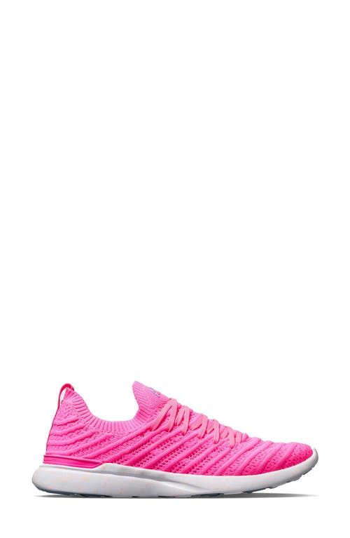 APL TechLoom Wave Hybrid Running Shoe in Fusion Pink/bllflwr/speckle
