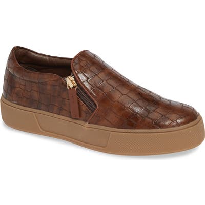 Very Volatile Speedman Fashion Zipper Sneaker, Brown