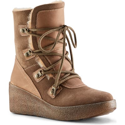 Cougar Dylan Waterproof Wedge Boot, Beige