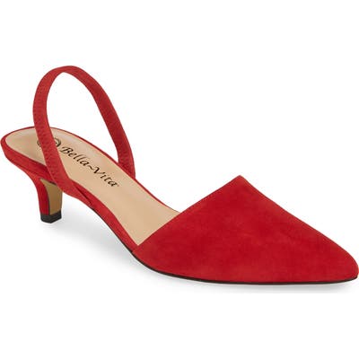 Bella Vita Sarah Ii Slingback Pump N - Red