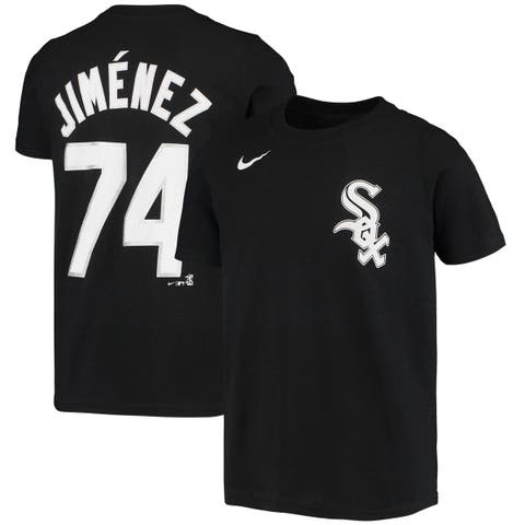 Men's Nike Eloy Jimenez Gray Chicago White Sox Name & Number Team T-Shirt