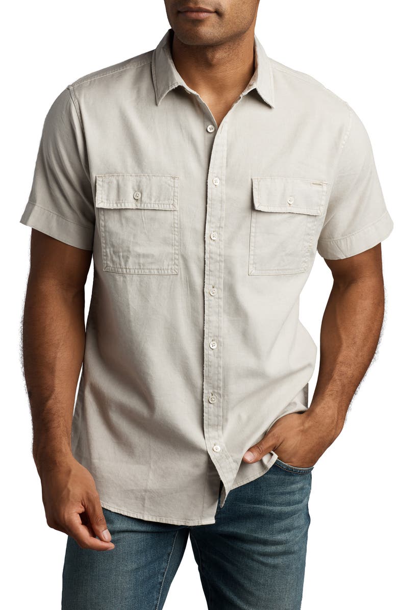 Rowan Warwick Heritage Twill Short Sleeve Button-Up Shirt | Nordstrom