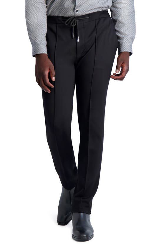 KARL LAGERFELD POINTE FLAT FRONT STRETCH PANTS