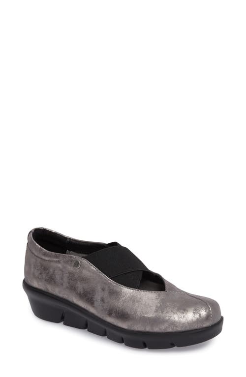 Wolky Cursa Slip-On Sneaker in Gray Leather at Nordstrom, Size 6Us
