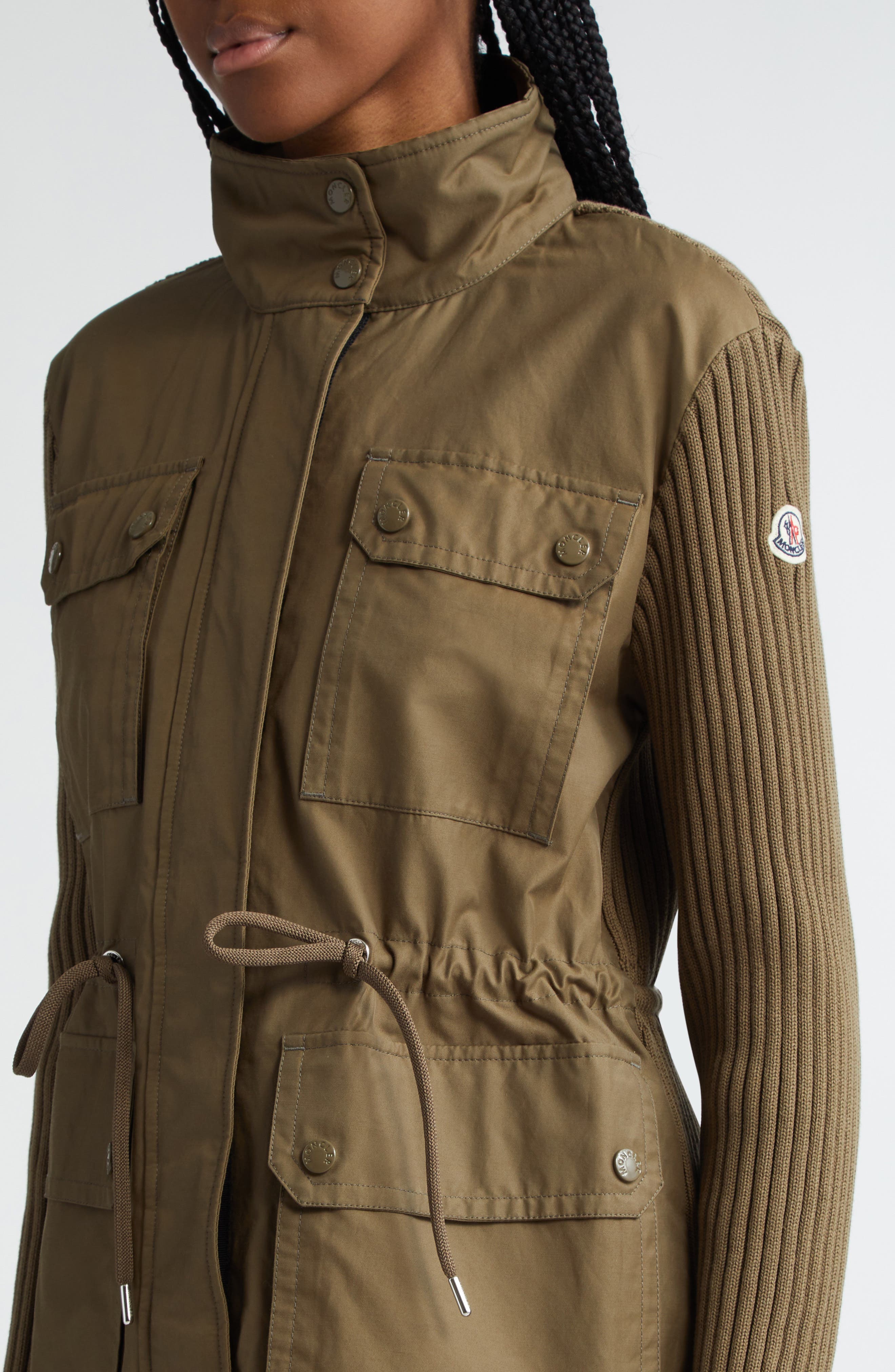 Moncler Mixed Media Utility Jacket Nordstrom