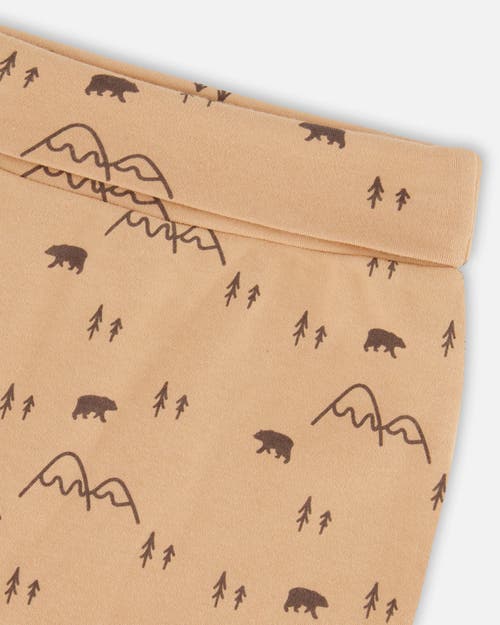 Shop Deux Par Deux Baby Boy's Organic Cotton Evolutive Pant Sand Printed Mountains In Printed Bear & Mountains