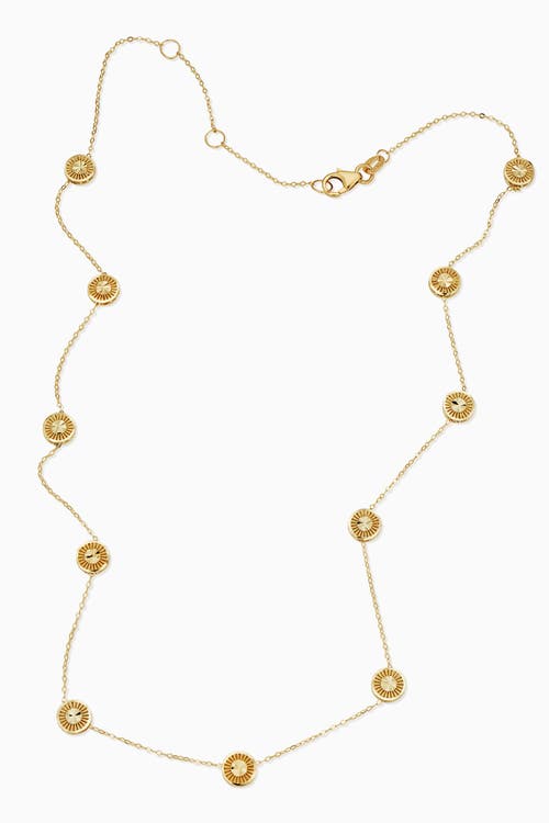 Oradina Women's 14k Yellow Gold Roma Station Necklace In Yellow Gold