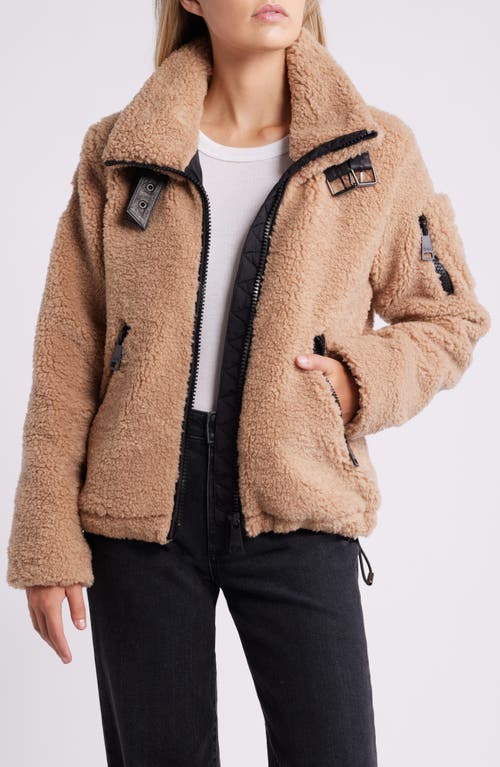 SAM SAM. DENVER FAUX SHEARLING JACKET 