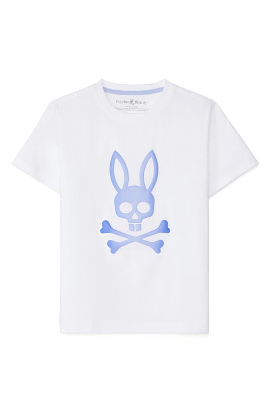 Psycho Bunny Kids' Norwood Graphic T-shirt In White