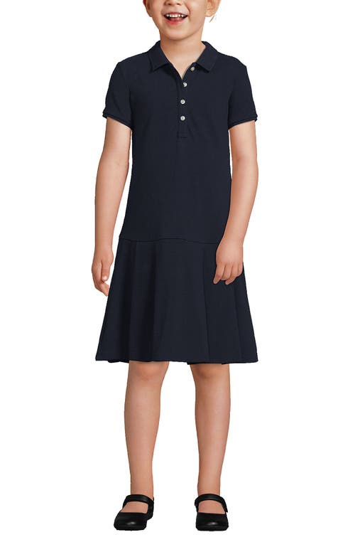 LANDS' END LANDS' END SCHOOL UNIFORM GIRLS SHORT SLEEVE MESH PLEATED POLO DRESS