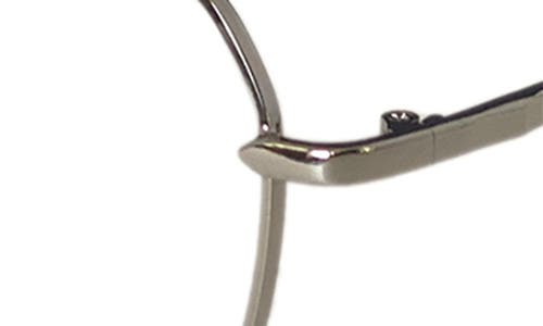 Fifth & Ninth Loki 51mm Geometric Blue Light Blocking Glasses In Silver/clear