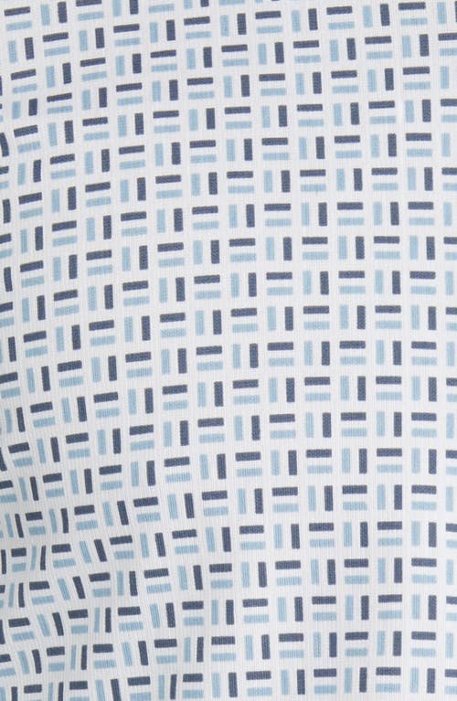 Shop Hugo Boss Boss Roan Slim Fit Geo Button-up Shirt In Light/pastel Blue