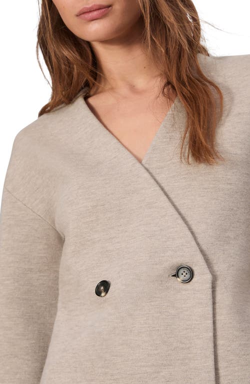 Shop Rag & Bone Lori Wool Blend Double Breasted Cardigan In Oatmeal