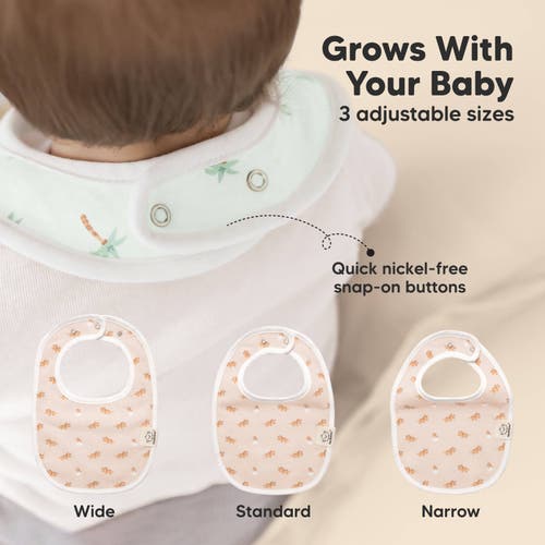 Shop Keababies 8-pack Baby Drool Bibs In Roarsome