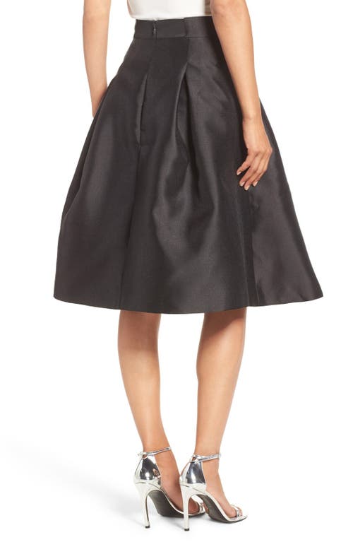 Eliza J Release Pleat Full Skirt In Black