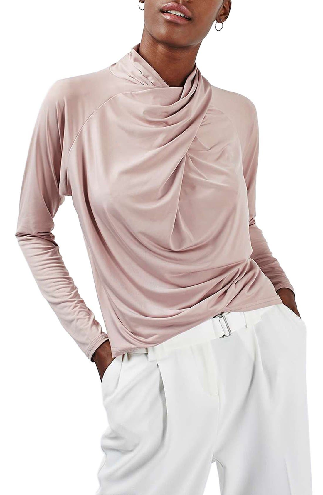 Topshop Twist Drape Top Nordstrom