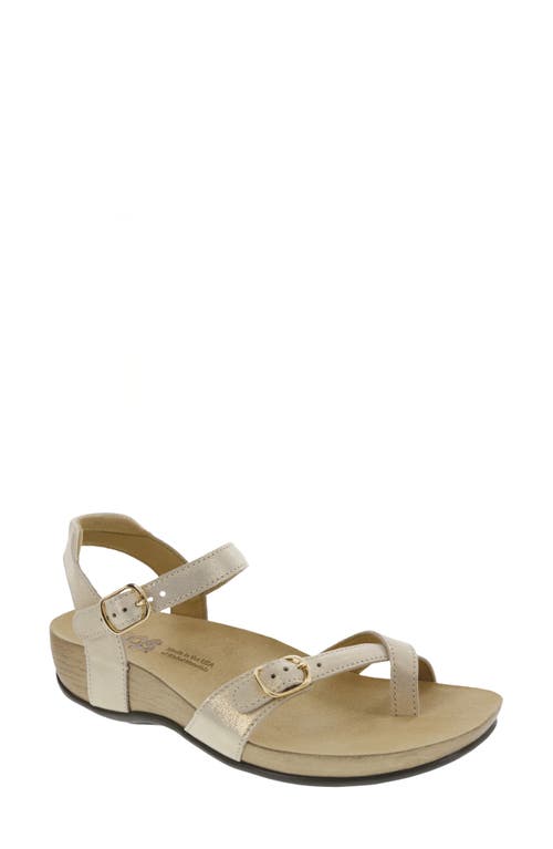 Shop Sas Pampa Wedge Sandal In Soft Gold