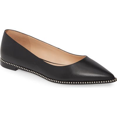 Coach Viviana Chain Trim Skimmer Flat, Black