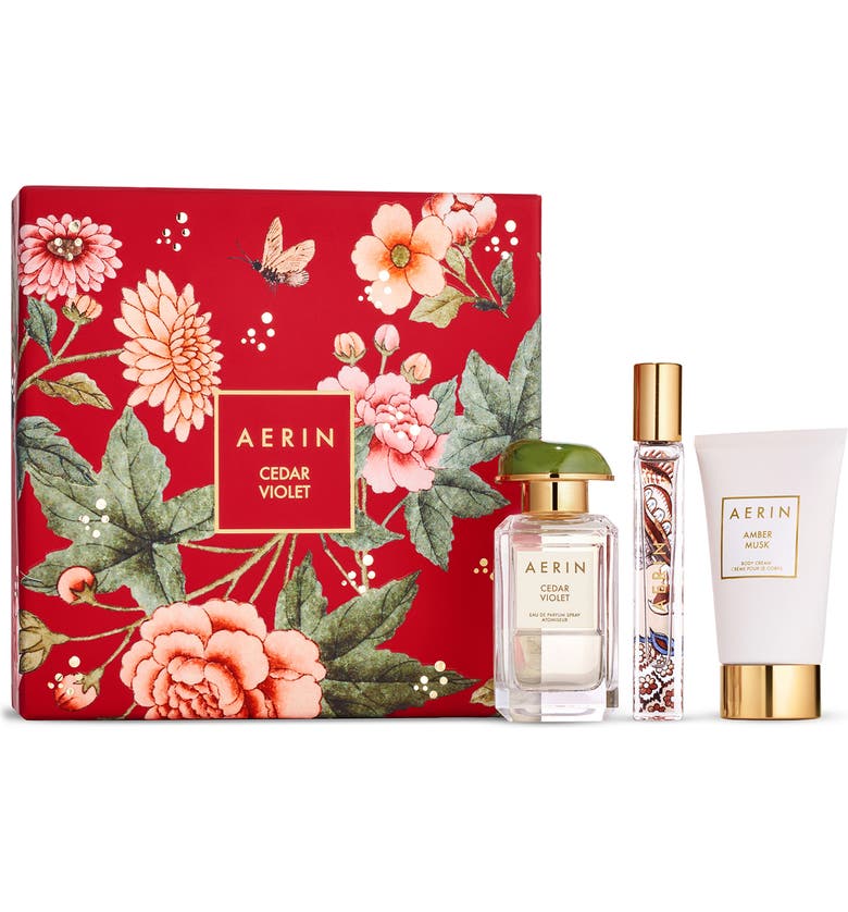 에스테 로더 (선물 추천) Estee Lauder AERIN Cedar Violet 3-Piece Fragrance Gift Set USD $195 