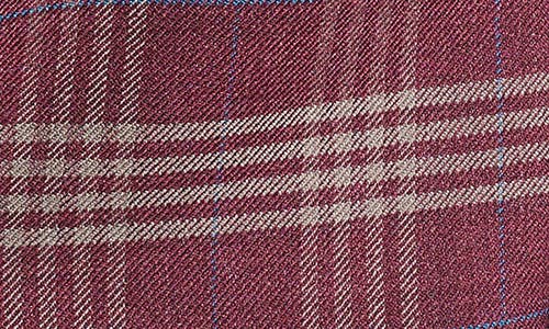 Cricketeer Plaid Print Wool Blend Sport Coat In Rust