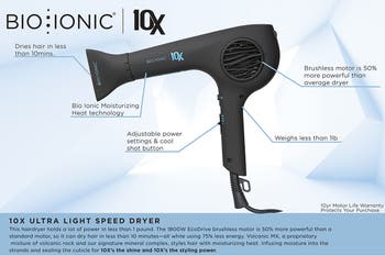 Bio Ionic 10x Pro Ultralight Speed Dryer Nordstrom