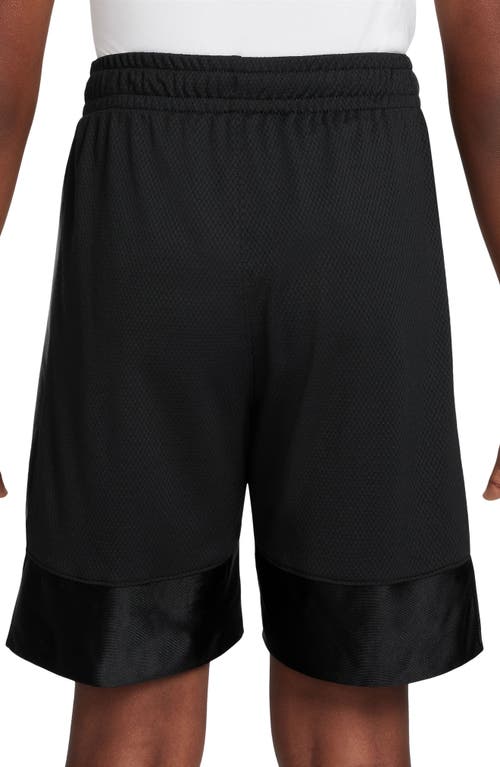 Shop Nike Kids' Dri-fit Elite Basketball Shorts In Black/white