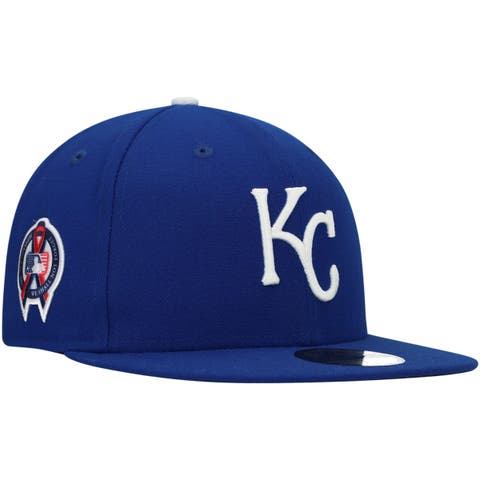 Men's Fanatics Branded Royal Kansas City Royals Iconic Team Patch Fitted Hat