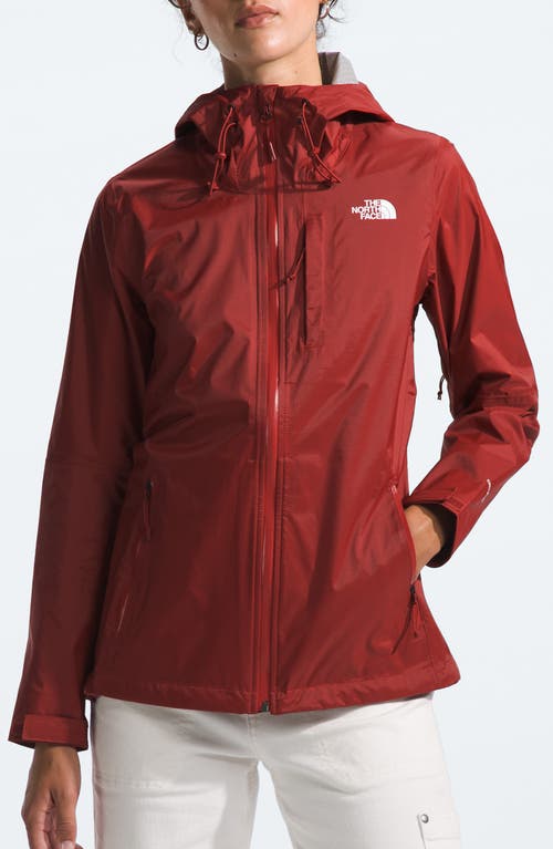 The North Face Alta Vista Water Repellent Hooded Jacket In Iron Red