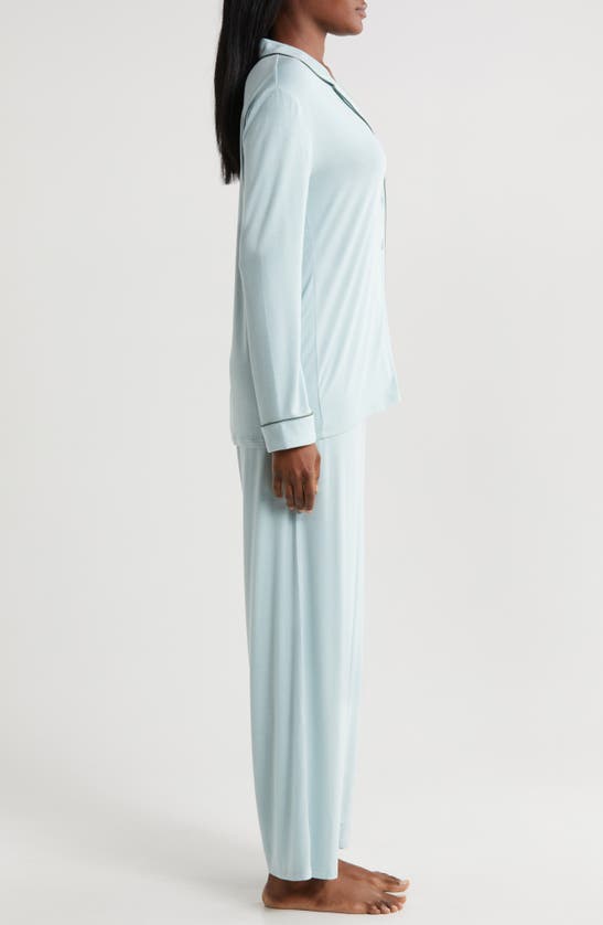 Shop Nordstrom Moonlight Eco Knit Pajamas In Teal Mist