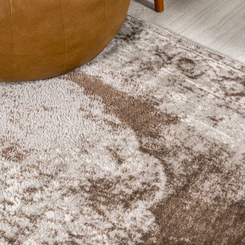 Jonathan Y Rosalia Cottage Medallion Area Rug In Cream/brown
