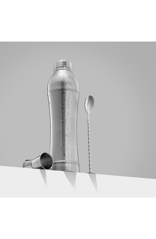 Joyjolt Cocktail Shaker Drink Mixer 3 Piece Set, 24oz In Silver ModeSens