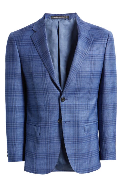 Emporio Armani G-Line Textured Sport Coat Blue at Nordstrom, Us