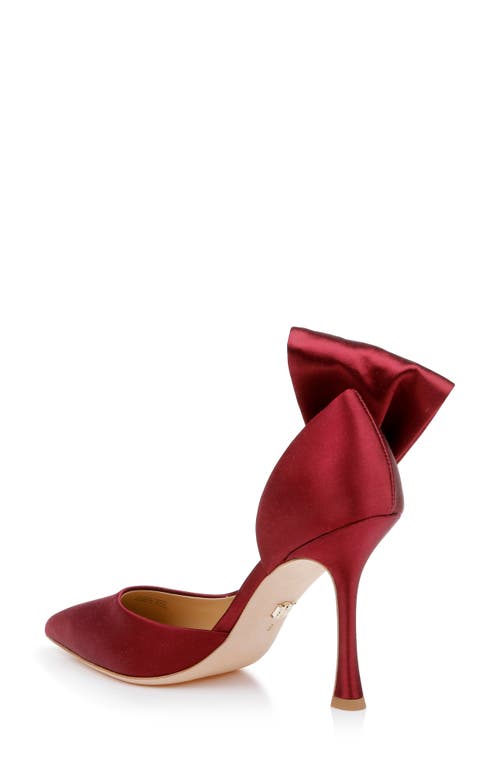 Shop Badgley Mischka Collection Alejandra Pointed Toe Half D'orsay Pump In Chianti