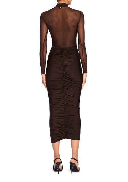 Shop Ser.o.ya Levina Dress In Ash Brown