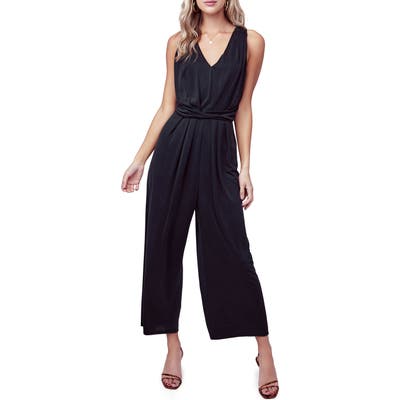 Astr The Label Easy Twist Waist Jumpsuit, Black