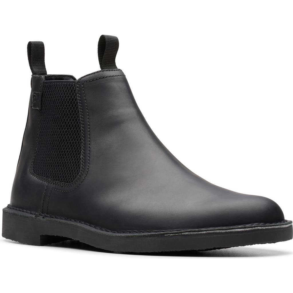 Clarks Collection Men's Shepton Easy Boots In Black Leather
