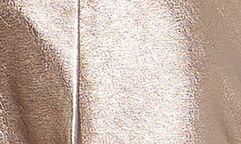 Grey Lab Shiny Faux Leather Shorts In Bronze