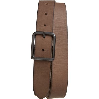Allsaints Leather Belt, Grey