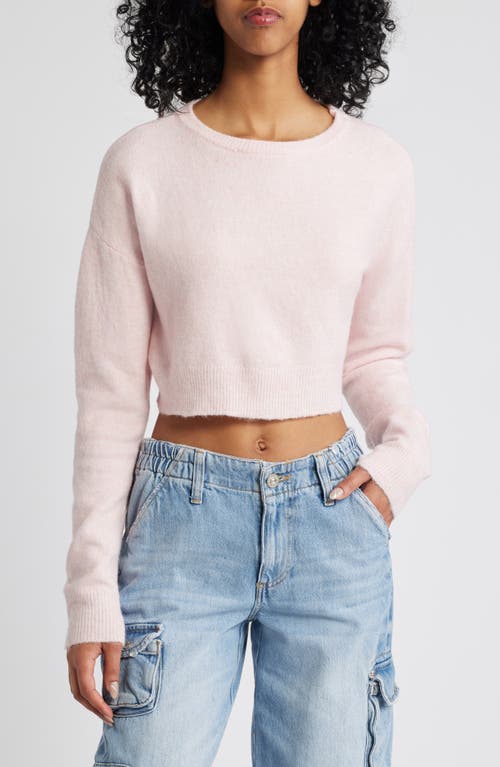 PacSun Iris Crewneck Crop Sweater in Orchid Pink 