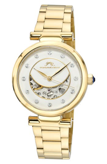 PORSAMO BLEU PORSAMO BLEU COLETTE TOPAZ BRACELET WATCH, 36MM