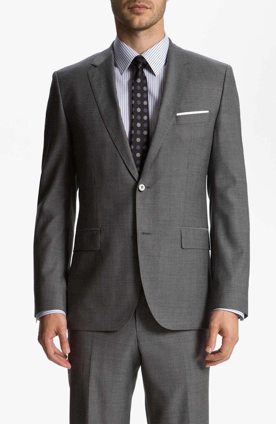 BOSS Black 'James/Sharp' Trim Fit Neat Check Suit | Nordstrom