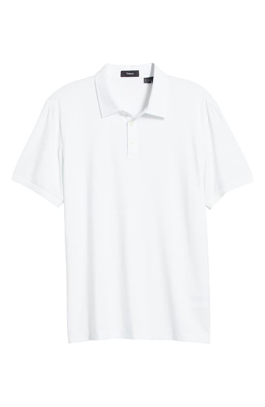 Theory Noran Polo Shirt In White